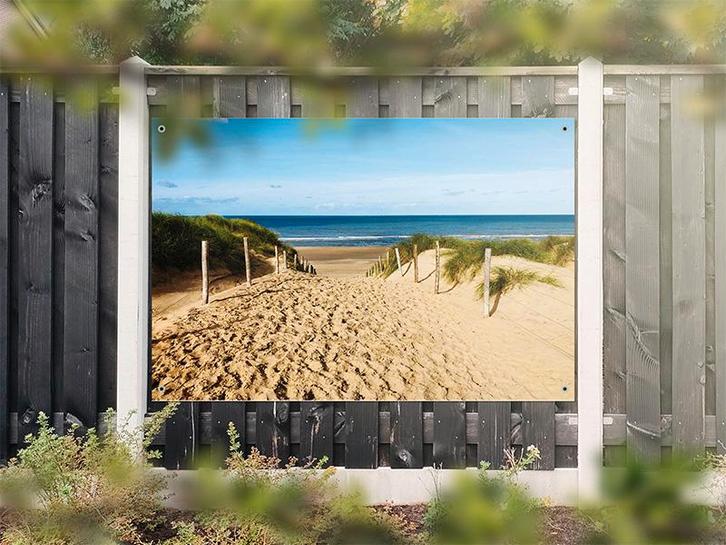 NR 1312: Tuinposter Strandovergang 120x180cm, Tuin en Terras, Tuinwanddecoratie, Nieuw