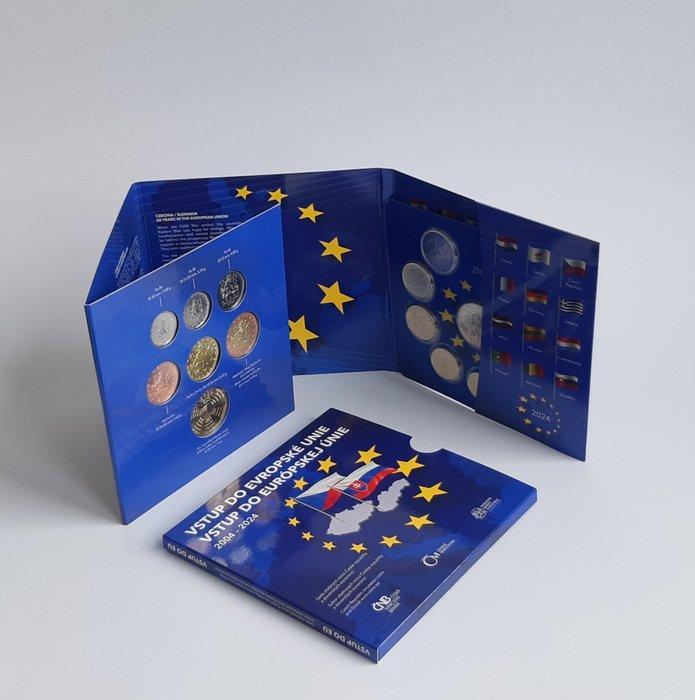 Tsjechië, Slowakije. Year set 2024 20th anniversary of the, Postzegels en Munten, Munten | Europa | Euromunten