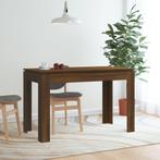 Eettafel 120x60x76 cm bewerkt hout bruineikenkleurig, Huis en Inrichting, Verzenden