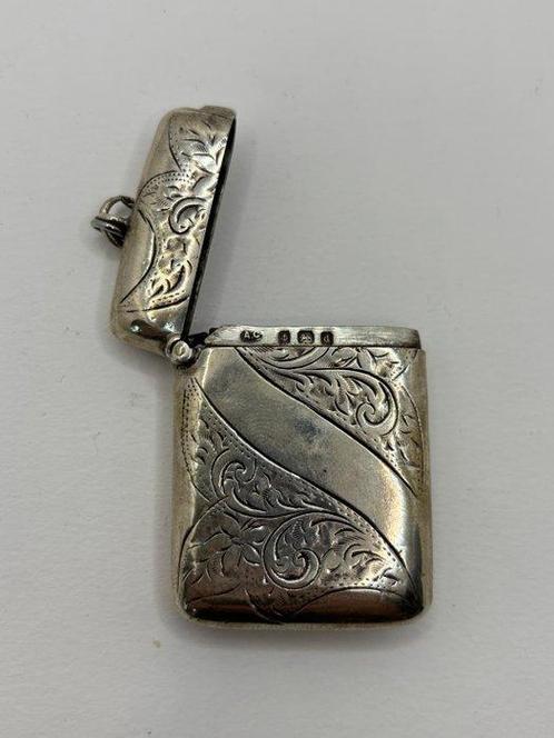 Luciferhouder - Engels argentijns, geen reserve, jaar 1903, Antiek en Kunst, Antiek | Goud en Zilver