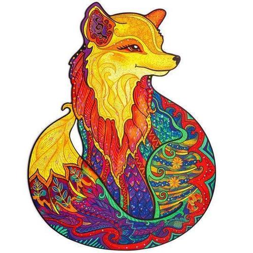 Unidragon Wooden Puzzle Alluring Fox M | De Dondersteen, Hobby en Vrije tijd, Denksport en Puzzels, Overige typen, Nieuw, Ophalen of Verzenden