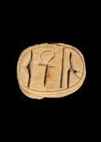 Oude Egypte, Nieuwe rijk Speksteen Scarab, met Ankh