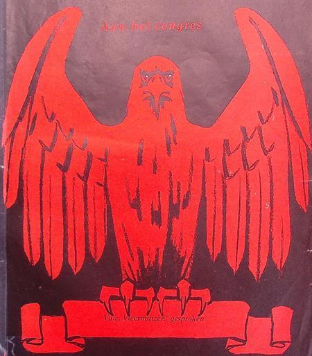 Adelaar in het rood op spotprent (lijst optie, Lithos), Antiek en Kunst, Kunst | Litho's en Zeefdrukken, Verzenden