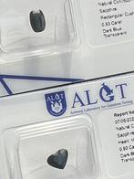 Blauw Saffier - 1.85 ct - Antwerp Laboratory for Gemstone, Nieuw