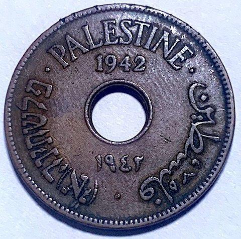 Palestina (Brits Mandaat). 10 Mils – Wartime Issue, Only, Postzegels en Munten, Munten | Europa | Niet-Euromunten