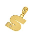 Hanger - 18 karaat Geel goud Diamant (Natuurlijk)