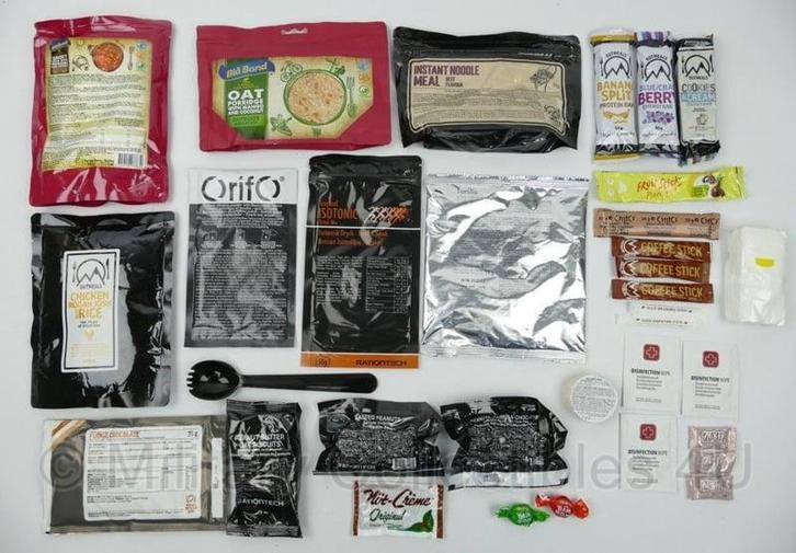 Rantsoen zak 24 Hour OUTMEALS Arctic Ration 4600kcal!, Verzamelen, Militaria | Algemeen, Landmacht, Verzenden