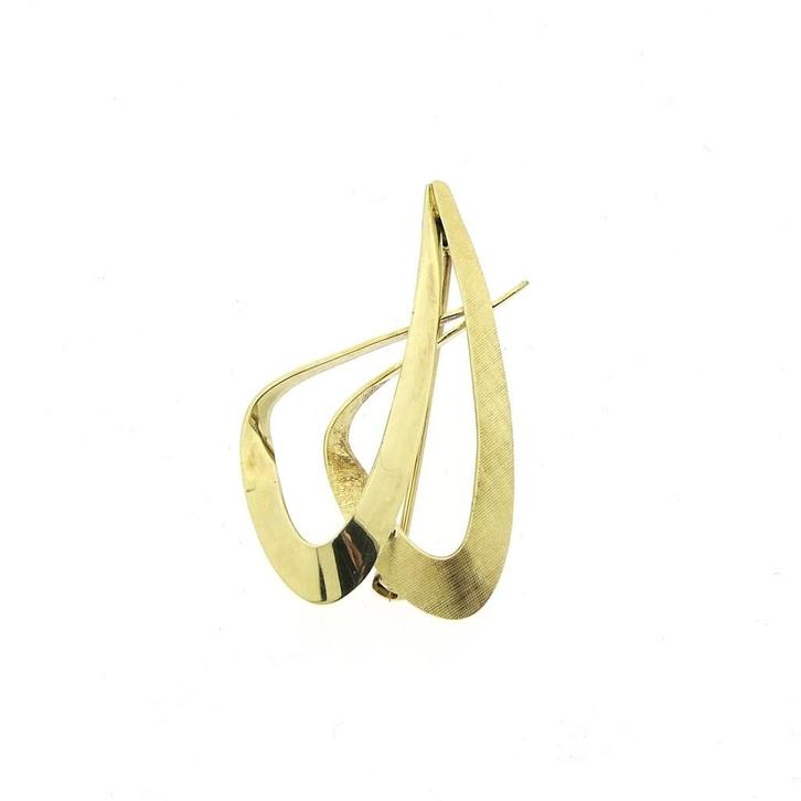 Vintage gouden broche, Sieraden, Tassen en Uiterlijk, Broches, Overige kleuren, Gebruikt, Goud, Ophalen of Verzenden