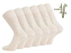 6 paar SQOTTON® Bamboe sokken - Naadloos - Coffee Cream, Verzenden, Nieuw