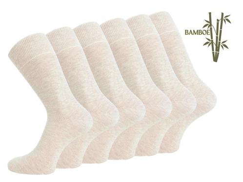 6 paar SQOTTON® Bamboe sokken - Naadloos - Coffee Cream, Kleding | Heren, Sokken en Kousen, Verzenden