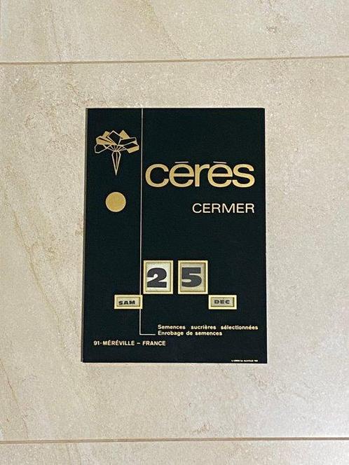 Eeuwigdurende kalender - A. Garrer S.A. - Frankrijk - Ceres, Antiek en Kunst, Antiek | Wandborden en Tegels