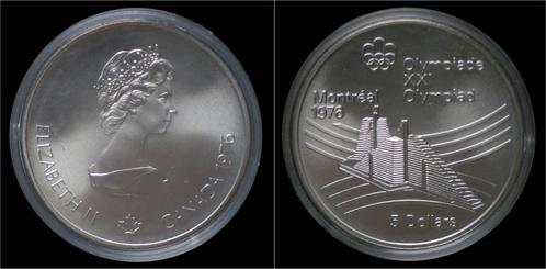 Canada 5 dollar 1976- Montreal olympics- olympic village..., Postzegels en Munten, Munten en Bankbiljetten | Toebehoren, Verzenden