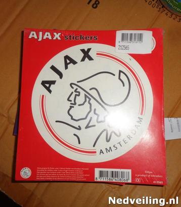 100x Ajax Stickers rond beschikbaar voor biedingen