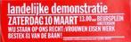 affiche demonstratie - bestek 81 van de baan (lijst optie), Verzenden, Nieuw, Overige onderwerpen, Met lijst
