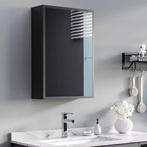 Zwarte Wandspiegelkast 40×15×60 cm – Badkamerkast 3 Lagen, Huis en Inrichting, Kasten | Overige, Verzenden, Nieuw