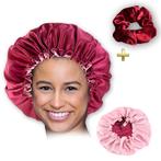Rode Satijnen Slaapmuts / Haar bonnet van Satijn / Satin hai, Ophalen of Verzenden, Nieuw