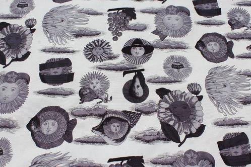 Vintage zware stof Lunario del sole Piero Fornasetti -, Antiek en Kunst, Antiek | Meubels | Stoelen en Banken