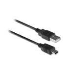 ACT AC3050 USB-kabel 1,8 m USB 2.0 USB A Mini-USB B Zwart, Computers en Software, Pc- en Netwerkkabels, Ophalen of Verzenden, Nieuw