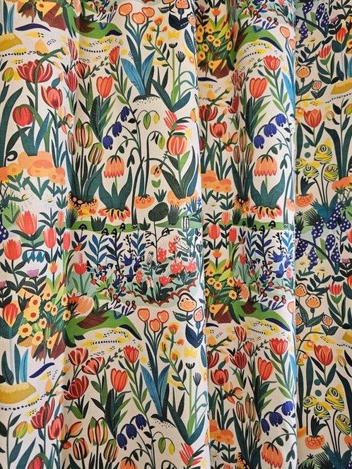 Textiel Fantastische bloemen ter afscheid aan Josef Frank, Antiek en Kunst, Antiek | Kleden en Textiel