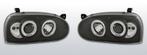 Koplampen Volkswagen Golf 3 92-97  Halo Rims zwart, Verzenden, Nieuw, Volkswagen