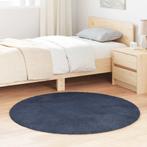 vidaXL Hoogpolig vloerkleed NAVARRA 120x120 cm polyester, Verzenden, Nieuw, Blauw