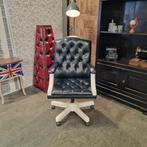Chesterfield Gainsborough Bureaustoel - Zwart Wit, Huis en Inrichting, Ophalen of Verzenden, Nieuw