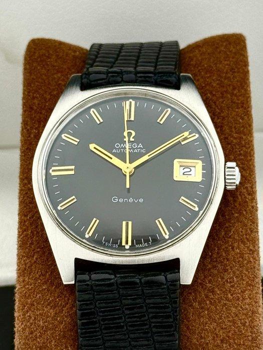 Omega - Automatic Geneve Date Cal.565 Black Dial - 166.042 -, Sieraden, Tassen en Uiterlijk, Horloges | Heren
