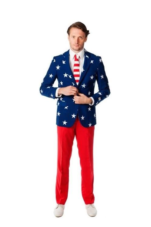 Amerika kostuum Stars and Stripes, Kleding | Heren, Carnavalskleding en Feestkleding, Nieuw, Ophalen of Verzenden