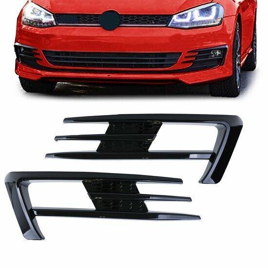 Mistlamp Frames Glans Zwart VW Golf 7 2012-2016 RL219, Auto-onderdelen, Carrosserie en Plaatwerk, Nieuw, Volkswagen, Voor, Links