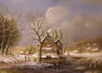 Thomas Heesakkers (1946) - Winterlandschap, Antiek en Kunst, Kunst | Schilderijen | Klassiek