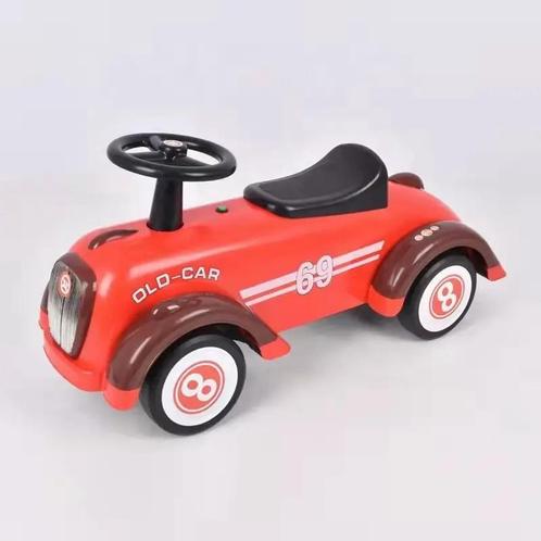 Loopauto Old Skool Rood, Loopauto Retro (Speelgoed), Kinderen en Baby's, Speelgoed | Buiten | Voertuigen en Loopfietsen, Nieuw