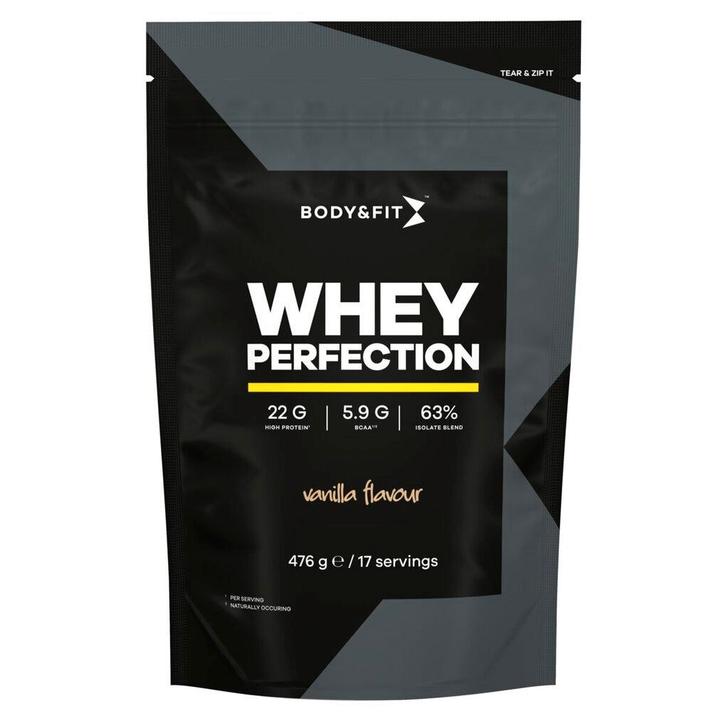 Body & Fit Vanilla Flavour Whey Perfection Eiwitpoeder, Sport en Fitness, Gezondheidsproducten en Wellness, Nieuw, Verzenden