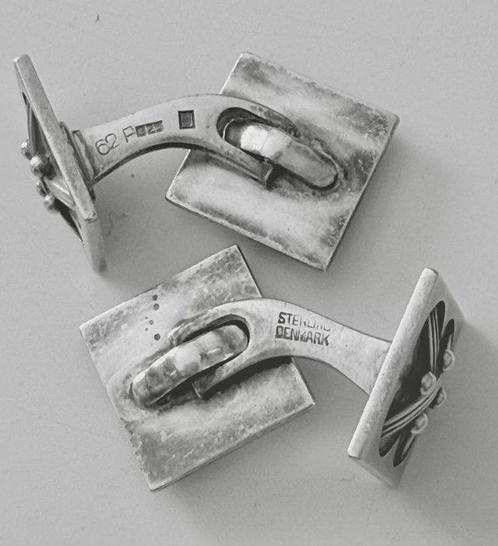 Georg Jensen - Zilver - Manchetknopen - Art deco, Antiek en Kunst, Kunst | Designobjecten