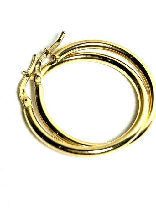 Hoepel oorbellen - 18 karaat Geel goud, Sieraden, Tassen en Uiterlijk, Antieke sieraden