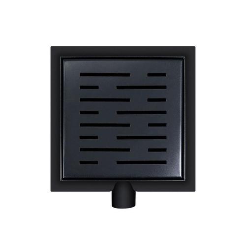 Doucheput BWS Pozo met Zijuitlaat en Flens 15 cm Mat Zwart, Doe-het-zelf en Verbouw, Sanitair, Douche, Nieuw, Ophalen of Verzenden