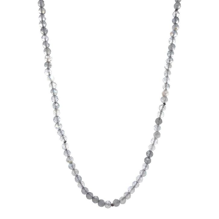 Vintage labradoriet collier met gouden sluiting 14 krt, Sieraden, Tassen en Uiterlijk, Kettingen, Nieuw, Ophalen of Verzenden