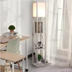 Staande Lamp met 3 Planken – Houten Vloerlamp met Opbergruim, Verzenden, Nieuw