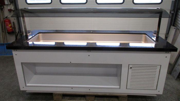 Saladette Saro SB-C-230-INF Cold, Koelbuffet, B230 x D88 x, Zakelijke goederen, Horeca | Keukenapparatuur, Gebruikt