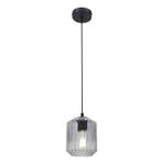 Retro hanglamp transparant, Jisca, Nieuw, Ophalen of Verzenden, 75 cm of meer, Stof