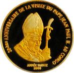 Congo. 20 Francs 2000. Pope John Paul II Gold .999, Postzegels en Munten, Munten | Europa | Niet-Euromunten