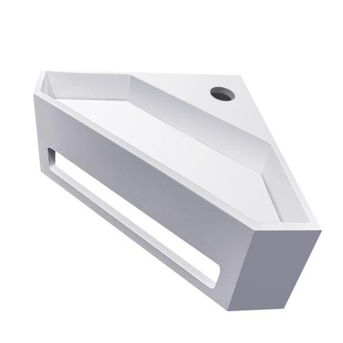 Hoekfontein Wiesbaden Julia 35x35x20cm Solid Surface Mat Wit, Doe-het-zelf en Verbouw, Sanitair, Overige typen, Nieuw, Ophalen of Verzenden