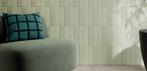Wandtegel Ceramica Volume Sage Ladder Relieve Groen Mat 6x25, Nieuw, 20 tot 40 cm, 10 m² of meer, Wandtegels