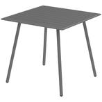 TRUUSK Stalen Tuintafel 80x80x74 cm - Weerbestendig - Buffet, Tuin en Terras, Verzenden, Nieuw