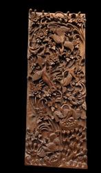 Balinese teak houtsnijwerk paneel (aangeschaft 1975) –, Antiek en Kunst
