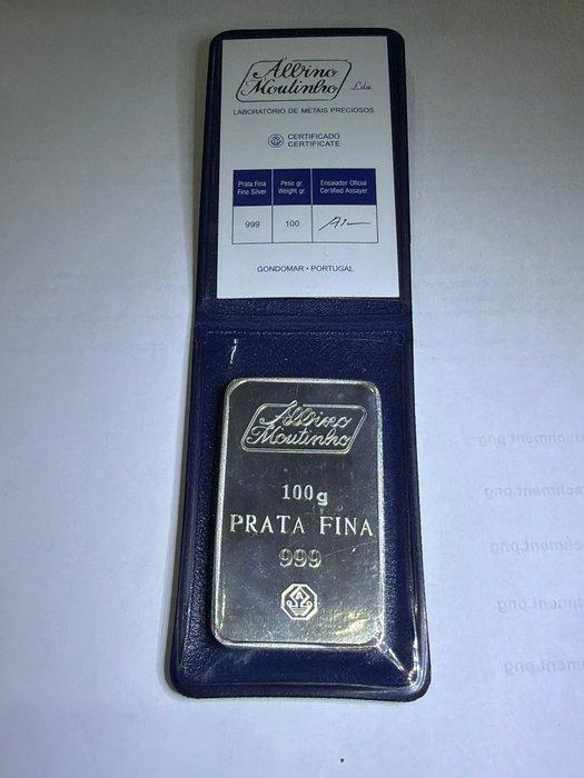 100 gram - Zilver - Met certificaat (Zonder minimumprijs), Postzegels en Munten, Edelmetalen en Baren