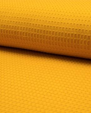 Wafel Katoen Oker, Hobby en Vrije tijd, Stoffen en Lappen, Geel, Nieuw