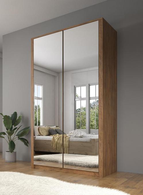 Kledingkast Malibu - Eiken - 113 cm - Garderobekast, Huis en Inrichting, Kasten | Vitrinekasten, 50 tot 75 cm, Nieuw, 150 tot 200 cm