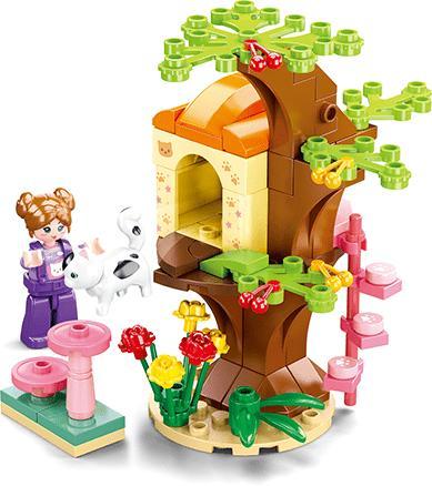 Sluban Boomhut met kat (kinder bouwsets), Kinderen en Baby's, Speelgoed | Bouwstenen, Nieuw, Verzenden