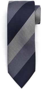 Suitable Stropdas Zijde Wide Stripe Navy maat one size Heren, Kleding | Heren, Stropdassen, Verzenden, Nieuw, Blauw, Suitable