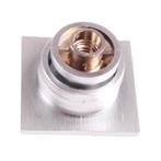 Mini Knop+Ring Vierkant Pushlock Nikkel Mat 2st., Caravans en Kamperen, Ophalen of Verzenden, Nieuw